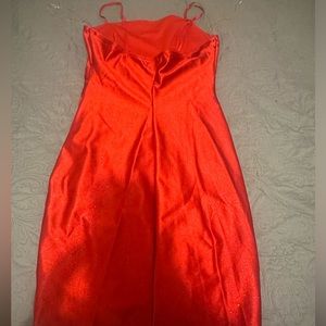 Square Neck Stretch Glitter Dress